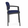 Lesro Lenox Steel Hip Chair Metal Frame, Charcoal, OH Cobalt Upholstery LS1161